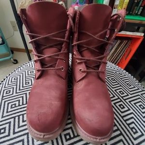 Maroon Timberland Waterville Boots